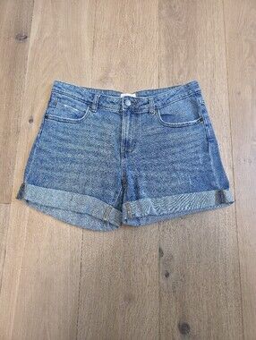 Caslon Blue Denim Cuffed Women's Shorts